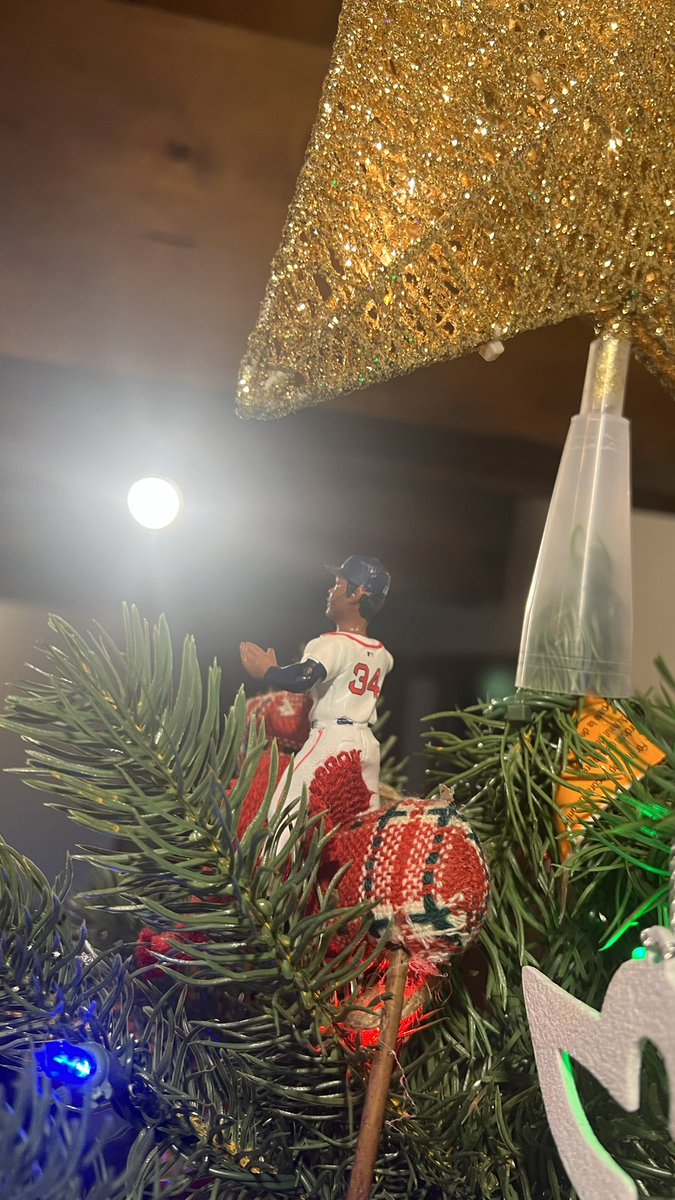 Spencerpv's tweet photo. Let’s make this year a “Big Papi on Toppy” year.  Thanks Papi for all you do!  Riding the reindeer for the win! #GoSox @davidortiz #DavidOrtiz #RedSox #BigPapi https://t.co/iy84k9Amz7