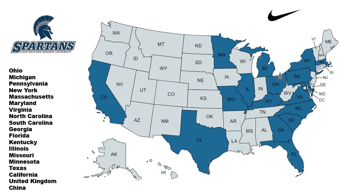 Our 2024 roster represents seventeen states and three countries. Global brand, Cleveland roots.