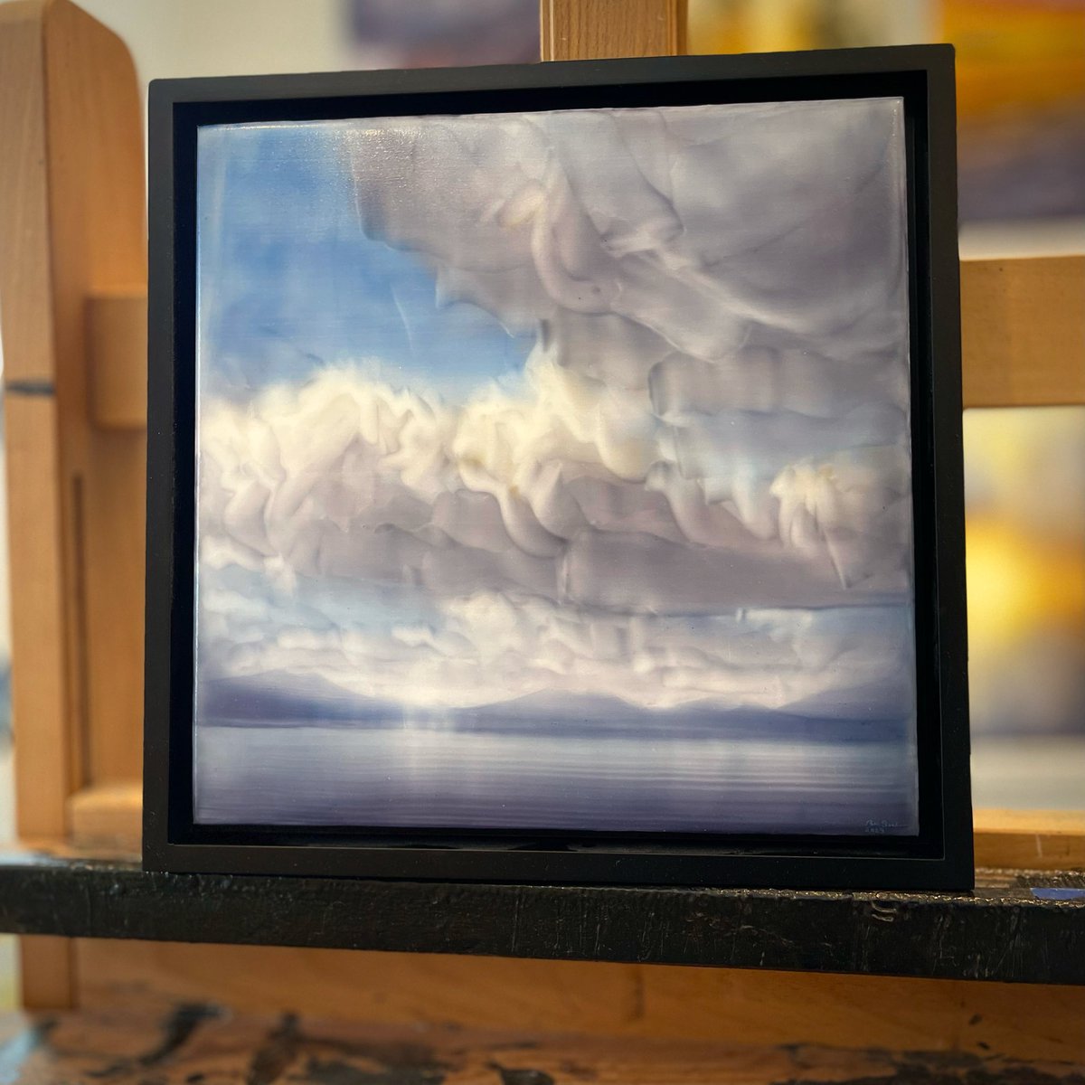 Floating - 12”x12”, acrylics
A small yet mighty new painting. Celebrating the cloud breaks of autumn. #artist #landscapepainting #painting #Idaho #ArtistOnTwitter #artists