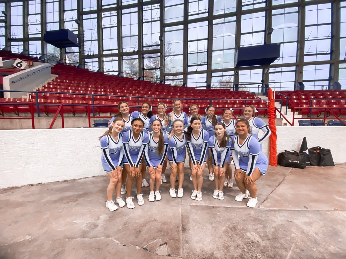 uphscheer's tweet image. These girls put it all on the mat at the first competition of the season today! 💪🏼 4th Small Varsity in the Triangle Region. 💙