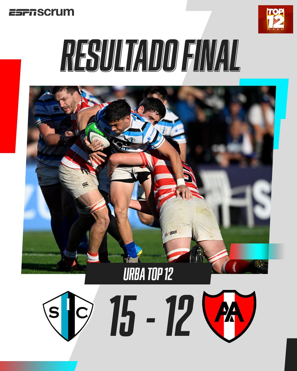 🇪🇪 🐸 ¡Desde Boulogne salió el nuevo monarca del #URBATop12 Copa Star+!

🆚 En una final muy pareja, el <a href="/sanisidroclub/">San Isidro Club</a> venció a <a href="/aalumni/">Asociación Alumni</a> por 15-12  y se subió a lo más alto del rugby de Buenos Aires.

📸 ProFocus

#ESPNenStarPlus