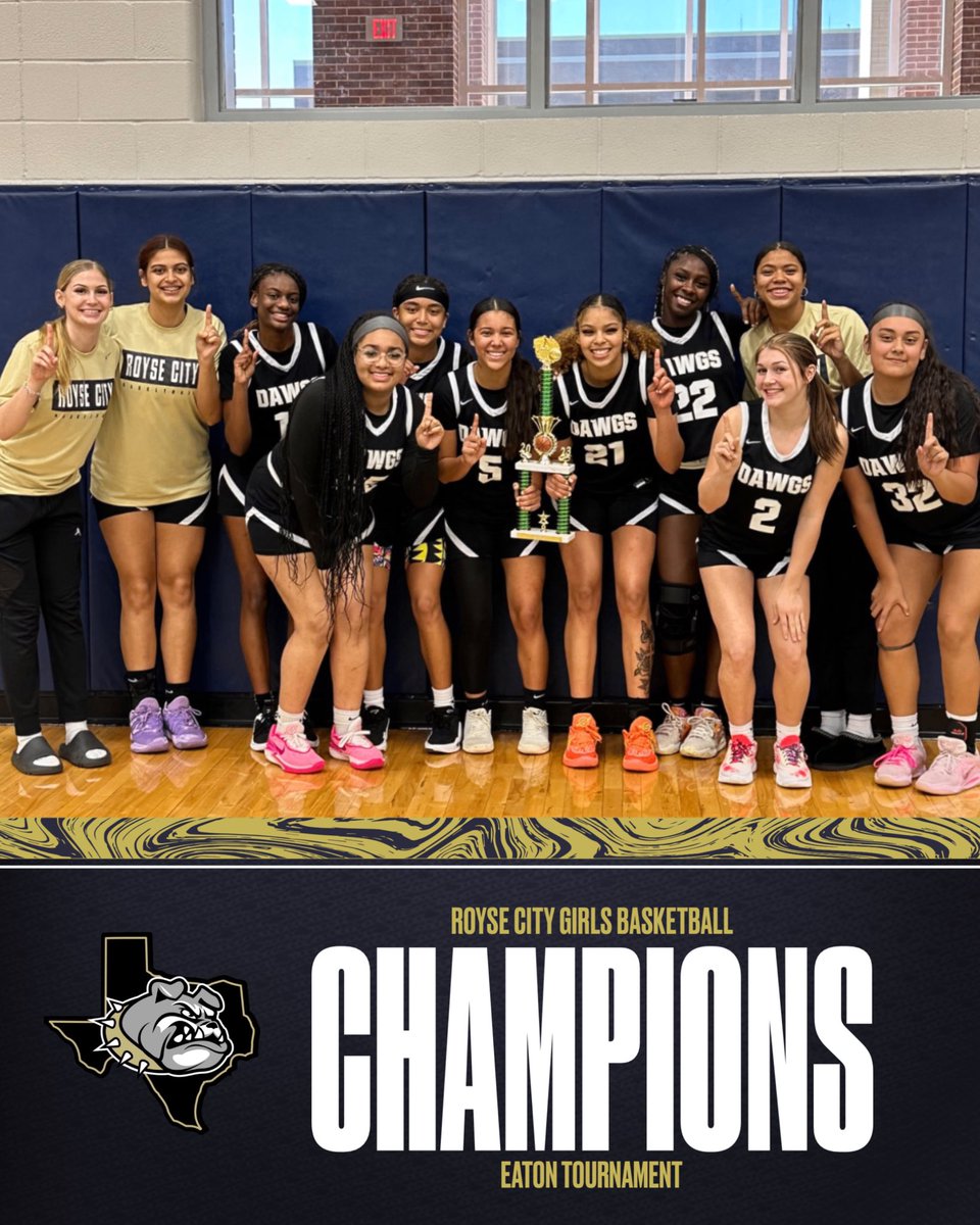 Finished the tournament on top today with a win over McKinney Boyd 64-47!! 🏆🏀⭐️🐶 #RCGBB #Champs #Dawgs