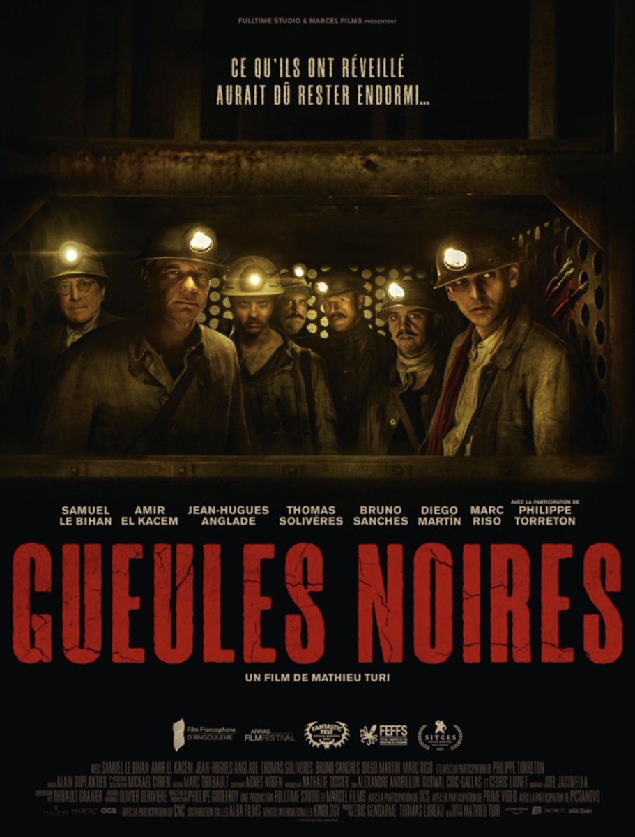 Coup de cœur pour #GueulesNoires un film fantastique qui mélange habilement les genres en débutant comme un film d’aventure sur fond de reconstitution historique pour se transformer en survival avec ses scènes bien craspec et son monstre  #ArrasFilm2023 <a href="/ArrasFilmFestiv/">Arras Film Festival</a>