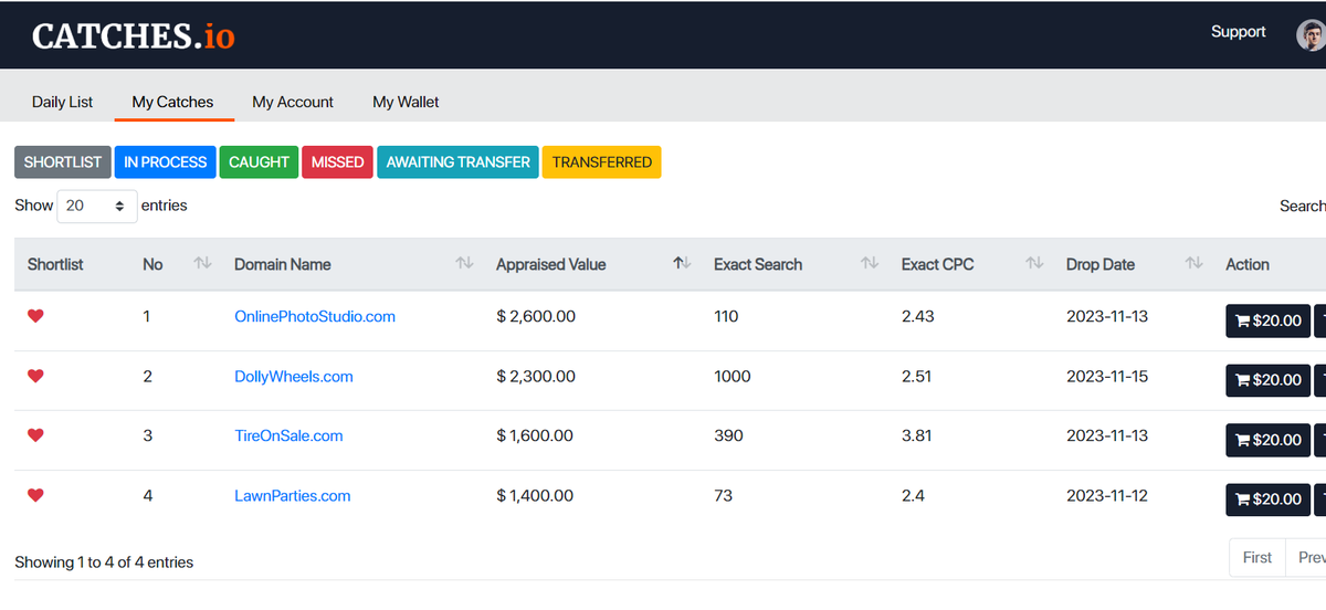 Catches.io tweet media