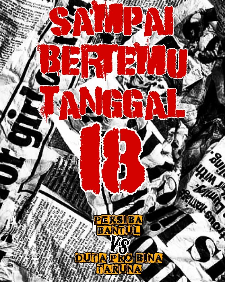 baskot67's tweet photo. PANGGILAN📢

Panggilan untuk jiwa ultra batas kota,mari kita HITAM SERENTAK keluar dari lorong gang desa menuju SSA untuk menjalankan tugas istimewa kabupaten tercinta.
Bersiaplah untuk laga perdana.
Sang RAJA sudah siap naik kasta

PERSIBA BANTUL ALE🔴⚪⚫ https://t.co/tA6NjYVVvi