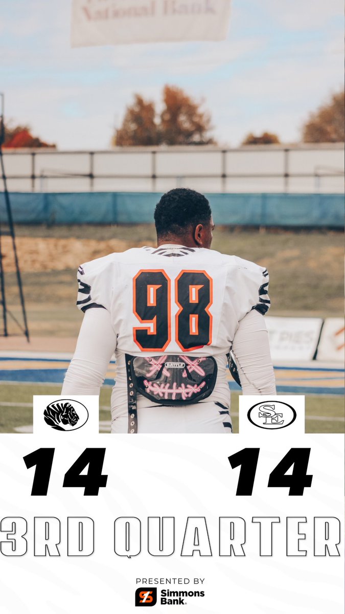ECUTigersFB's tweet photo. Tied up after 3. Time to finish the war.

#BeTheStandard #BeatSE https://t.co/X2Ipn1NKMJ