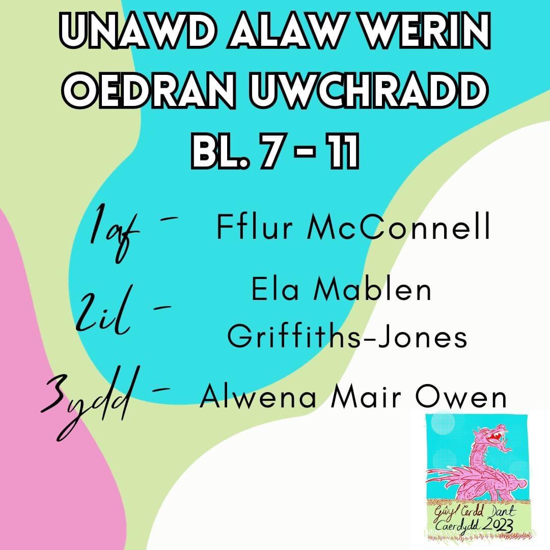 YGAberaeron's tweet photo. Llongyfarchiadau mawr i bawb ar eu llwyddiannau hyd yn hyn yng Ngŵyl Cerdd Dant Caerdydd. Da iawn i chi gyd! 👏🏻👏🏻  Dim ond rhai o'r canlyniadau sydd isod - halwch neges i ni gyda unrhyw luniau hoffech chi bod ni'n rhannu. https://t.co/KFL9CrvcHe