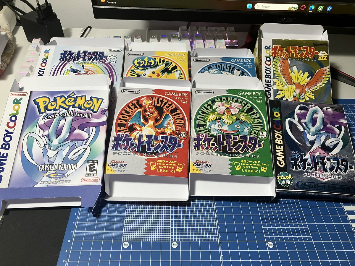 mrgerax89's tweet photo. Completando trucho boxes 
#RetroGame #pokemon #gameboy #japan https://t.co/UV9j1BSMPr