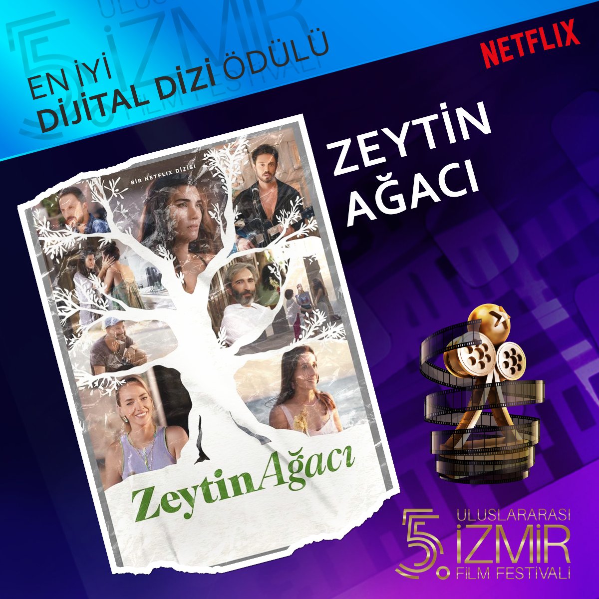 En iyi dijital dizi ödülü @izmirfilmfest #ZeytinAğacı #Anotherself in olmuş ama kadın oyuncu ödülü başkasina gitmiş bu nasıl bir tezatlıktır ya şaka gibi şaka gibi gerçekten 🤮
#TubaBüyüküstün