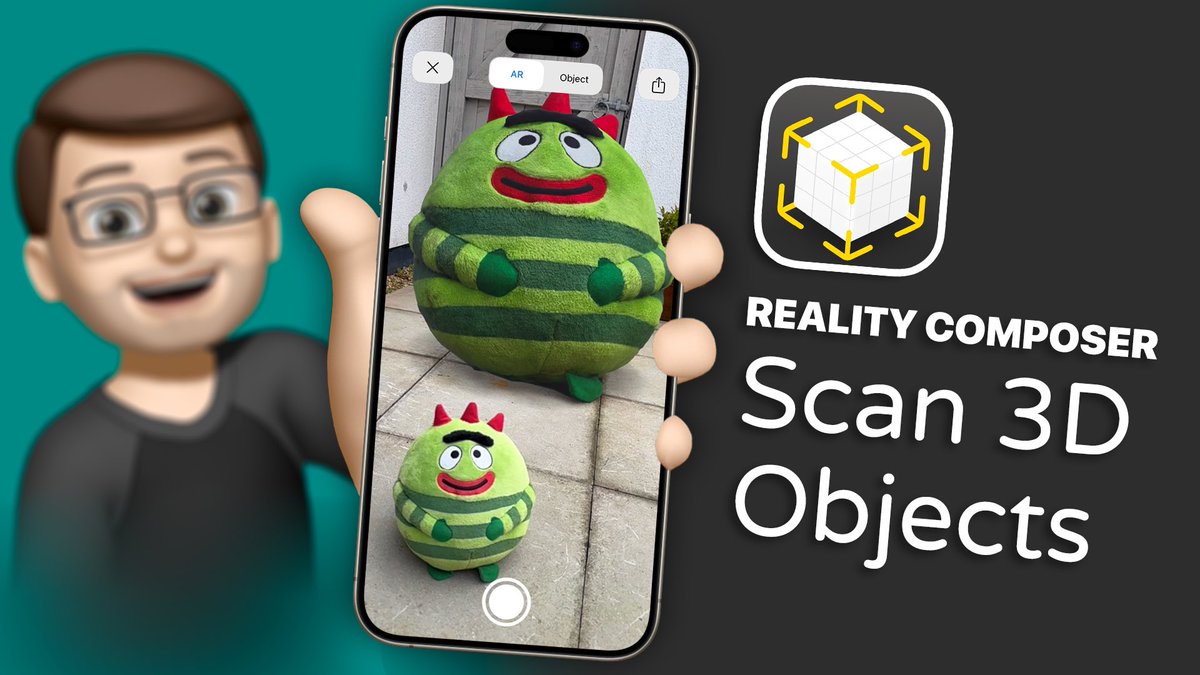 The ability to scan 3D objects directly into Reality Composer is a game changer. 

You can now take any 3D object and create a digital version to use across your devices in 3D and Augmented Reality.

And it’s SO easy to do! 

Check this out: youtu.be/jarQ0LIklLw