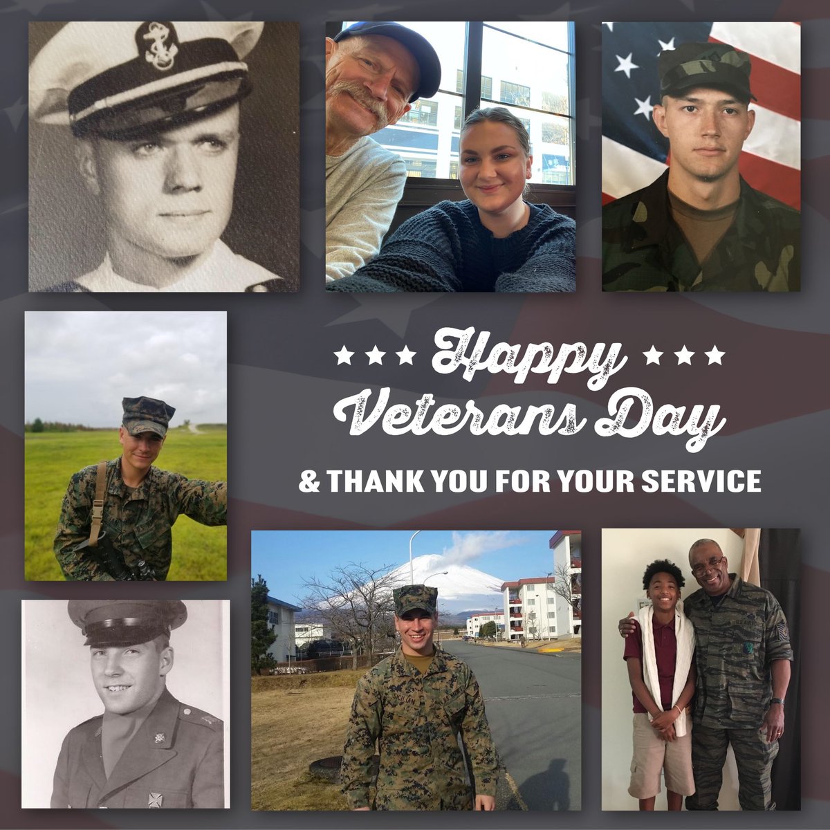 Today we honor veterans of all branches of the United States Armed Forces for the brave sacrifices they have made for our country, especially the loved ones of our Inspire team members. We thank you for your service now, and every day! 🇺🇸 #VeteransDay