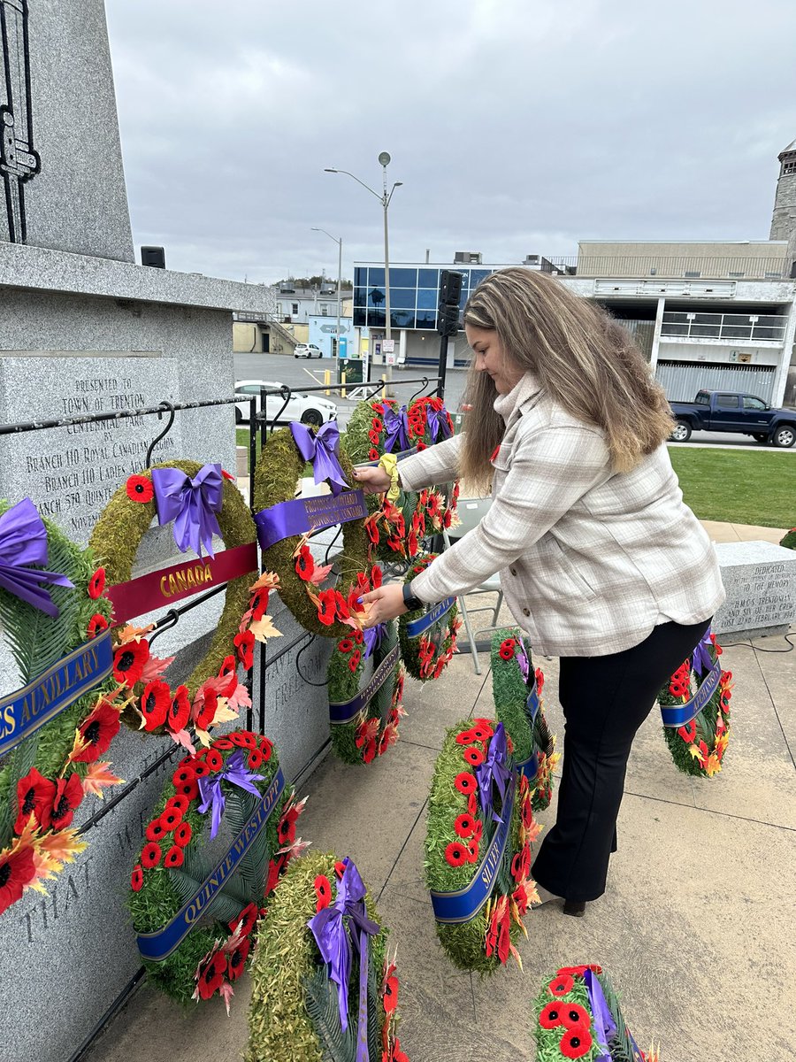 SmittyReagan's tweet image. Lest We Forget. 

Proud to represent my dad at the Trenton Cenotaph for the Remembrance Day ceremony. Being able to give thanks and remember those who fought and continue to fight is an honour and a privilege.