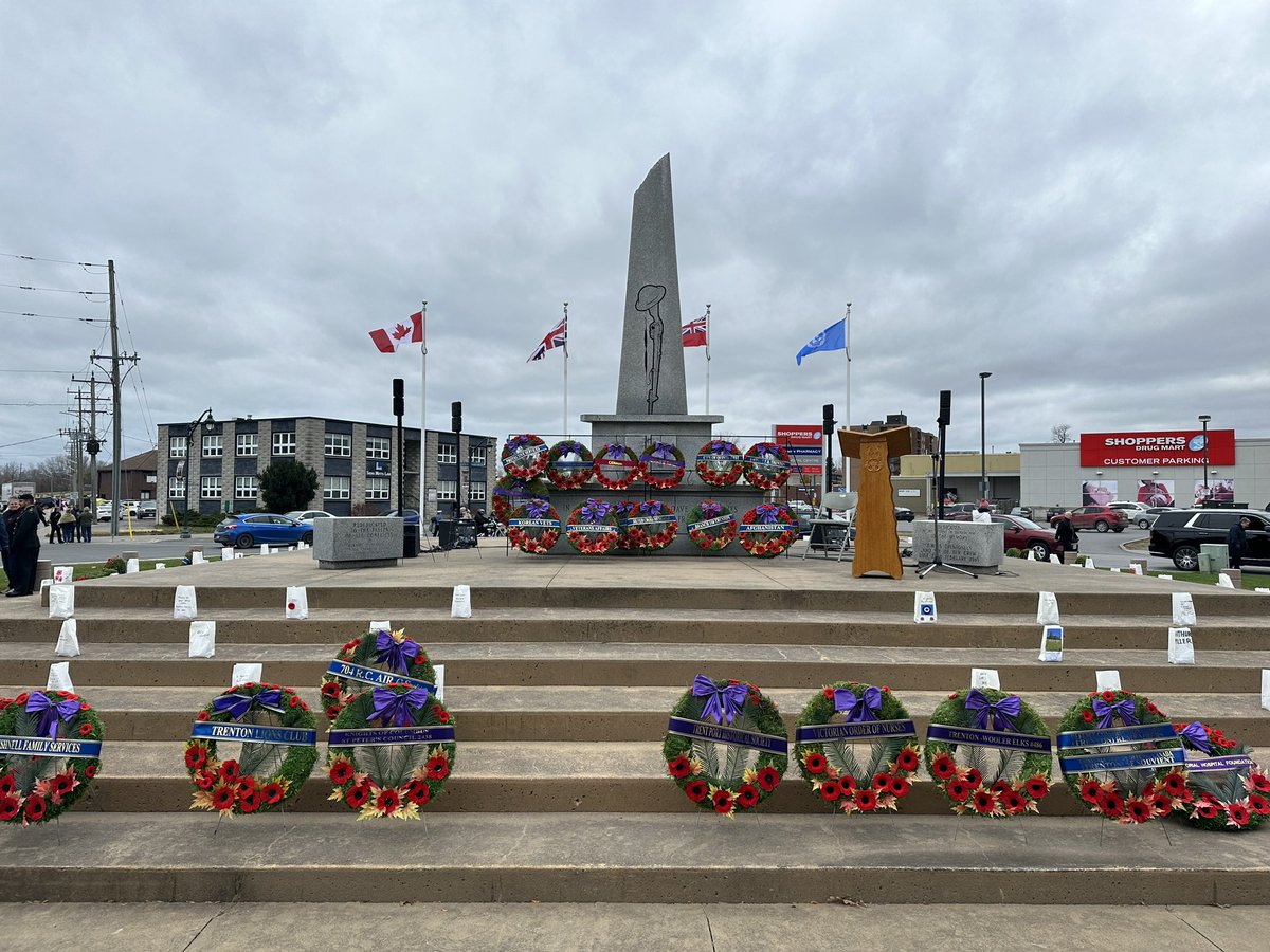 SmittyReagan's tweet image. Lest We Forget. 

Proud to represent my dad at the Trenton Cenotaph for the Remembrance Day ceremony. Being able to give thanks and remember those who fought and continue to fight is an honour and a privilege.