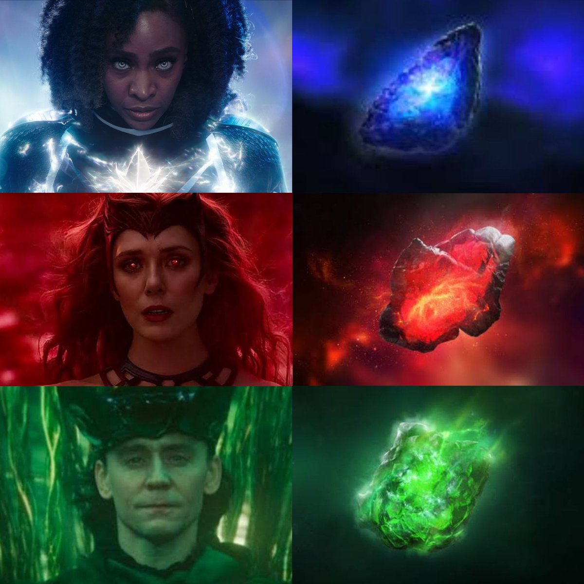 What is Marvel COOKING with the infinity stones and the characters that match up?! 👀

#TheMarvels