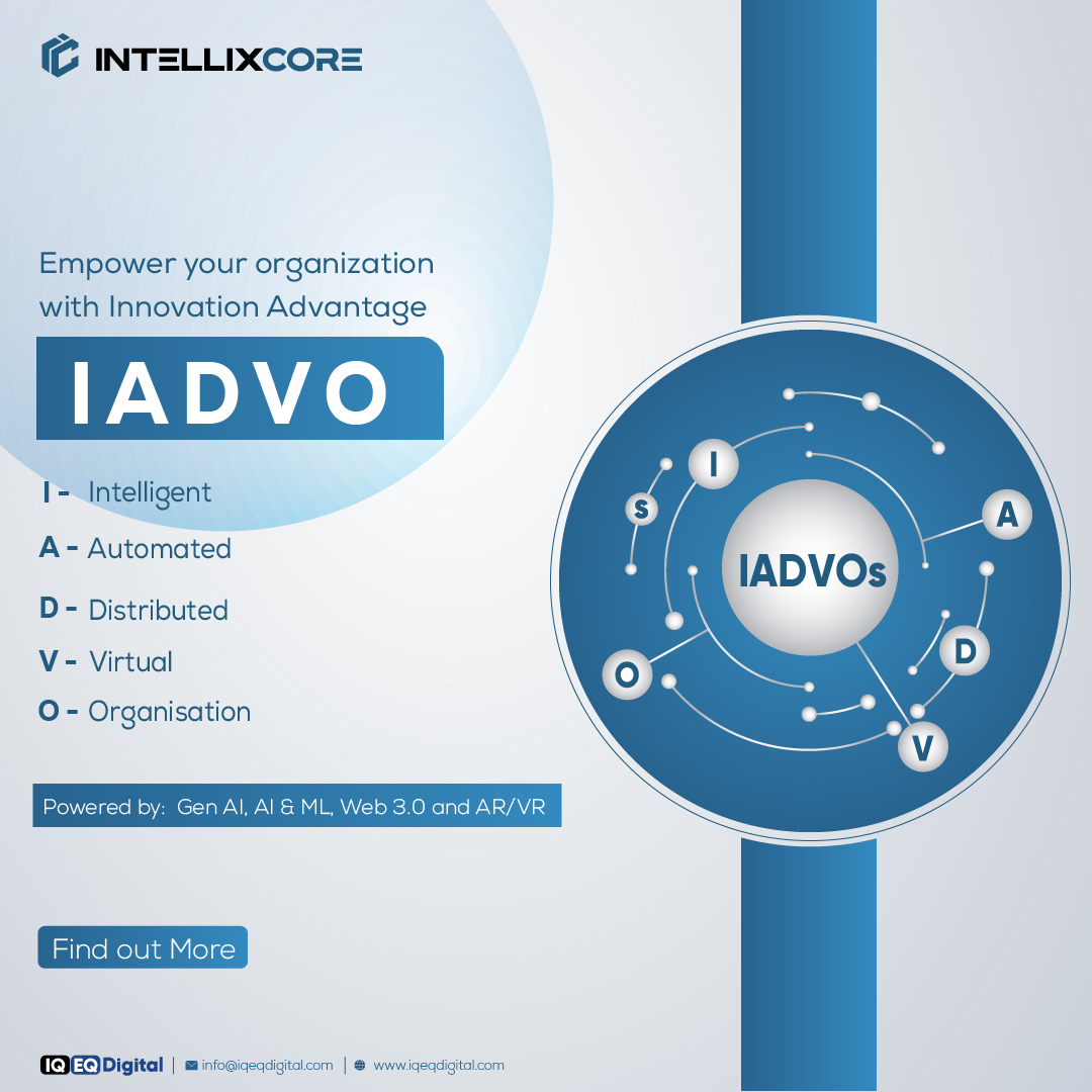 IADVO stands for Intelligent, Automated, Distributed, Virtual Organisation – these drivers provide opportunities for use cases for cost savings and growth and profoundly disruptive business models that are poised to reshape the very fabric of commerce.

iqeqdigital.com