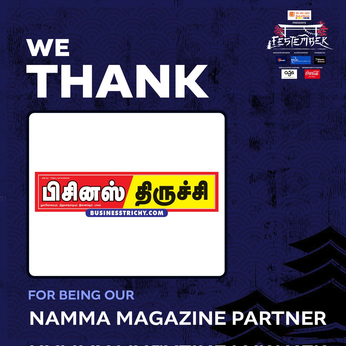 Festember, NIT Trichy tweet media