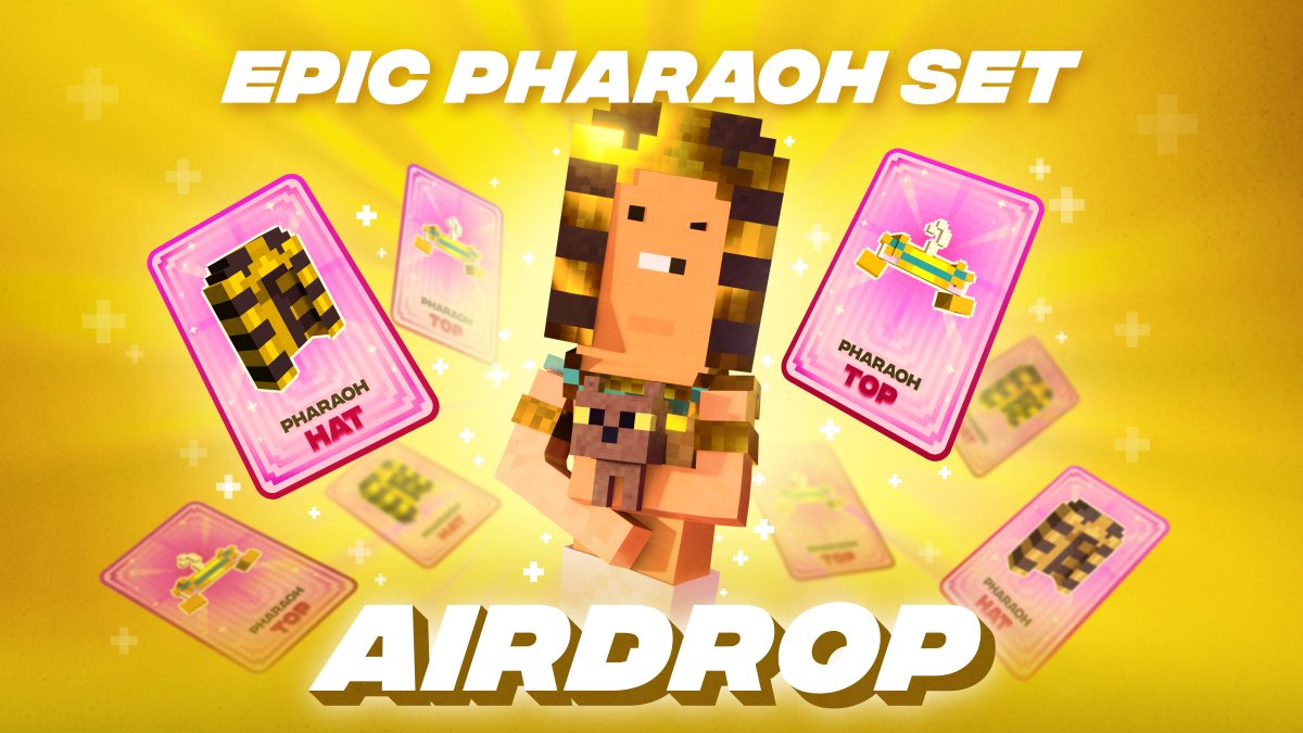 ☀️ Epic Pharaoh Set Airdrop! ☀️

Put your Chainer in a historical outfit! 🌅

To get a full set of 2 epic NFTs, you need:

🔅 RT and Like

🔅 Follow <a href="/ChainersNFT/">Chainers Intern 🍟</a> 

🔅 Tag 3 friends

🔅 Drop your Chainers Wallet

🏆 3 winners will be announced on November 16th