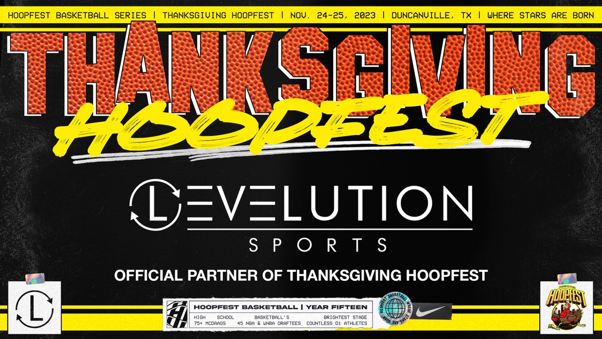 Hoopfest Basketball (@hoopfestb) on Twitter photo 𝗛𝗢𝗢𝗣𝗙𝗘𝗦𝗧 𝘅 𝗟𝗘𝗩𝗘𝗟𝗨𝗧𝗜𝗢𝗡
We'd like to welcome <a href="/LEVELUTIONsport/">(L)ΞVΞLUTION</a> as an official sponsor of the 2023 Thanksgiving Hoopfest. Make sure you check out how they're leveling up the NIL space!
#WhereStarsAreBorn 𝗛𝗢𝗢𝗣𝗙𝗘𝗦𝗧 𝘅 𝗟𝗘𝗩𝗘𝗟𝗨𝗧𝗜𝗢𝗡
We'd like to welcome <a href="/LEVELUTIONsport/">(L)ΞVΞLUTION</a> as an official sponsor of the 2023 Thanksgiving Hoopfest. Make sure you check out how they're leveling up the NIL space!
#WhereStarsAreBorn