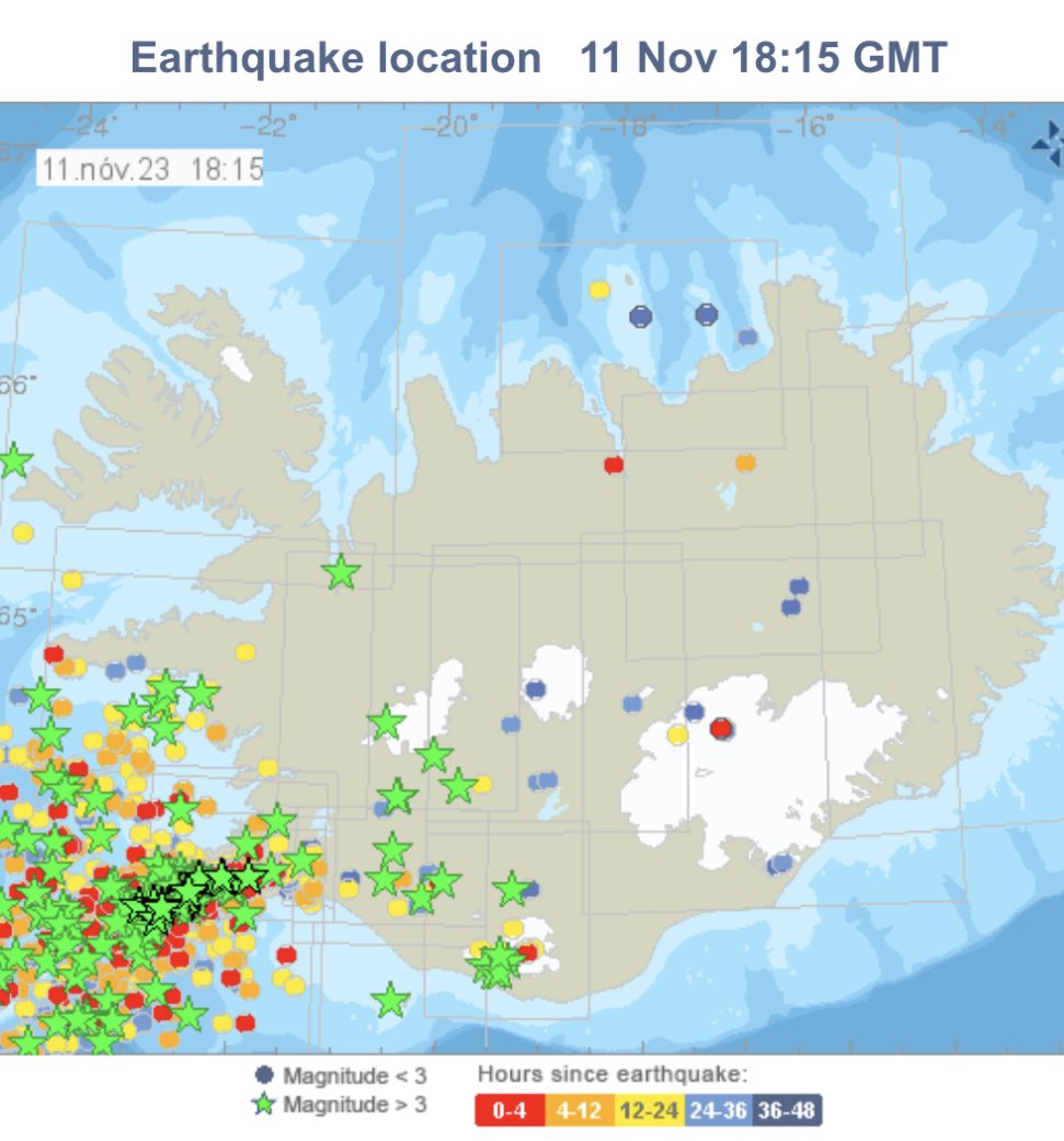 #Orca DACCS facility by Climeworks and Carbfix is exactly in the hotspot.

No doubts about storage permanency but the practicalities might be challenging if such seismics are about to stay. Geological storage of CO2 in basaltic rocks has pros and cons.

#iceland #ccs #earthquake