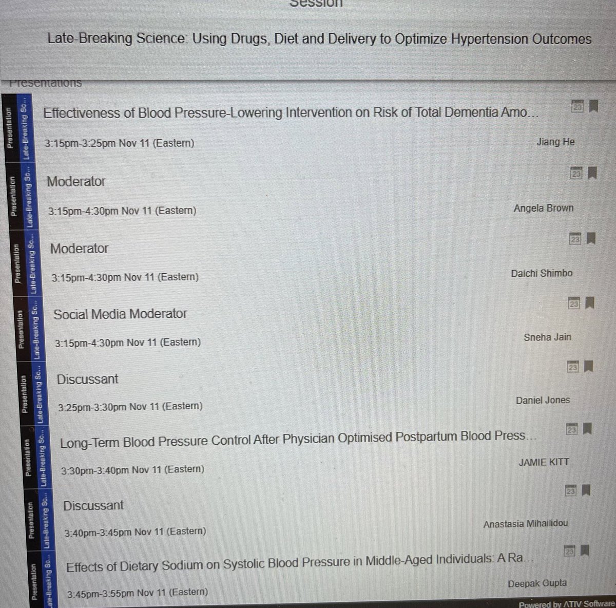 Please join @DaichiShimbo @gbakris @UofGRegiusAnna & me for the 4th 🔥 #LBS @AHAScience #AHA23 Using Drugs, Diet & Delivery to Optimise #Hypertension Outcomes Main Event 1 Great joy & honour 🙏 to be Discussant for #POP-HT ! Congrats Dr Jamie Kitt & @RichardJMcManus &…