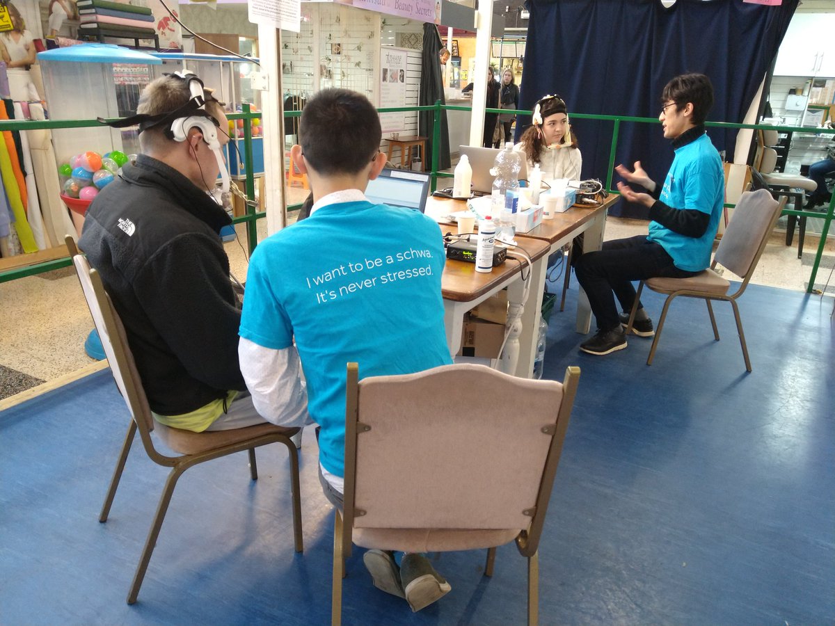 We had an amazing time running our @BeingHumanFest event in Burnley Market today! We recorded 32 lovely people as part of our ultrasound study of East Lancs and talked to many more @PhoneticsLab @LAEL_LU #BeingHuman2023