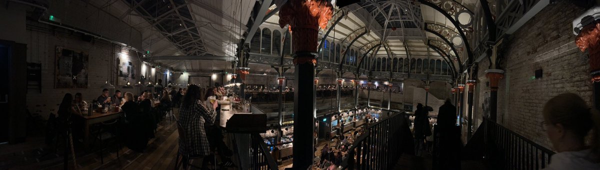 A. Evening at the fantastic Mackie Mayor
#Manchester #foodhalls #Burslem?