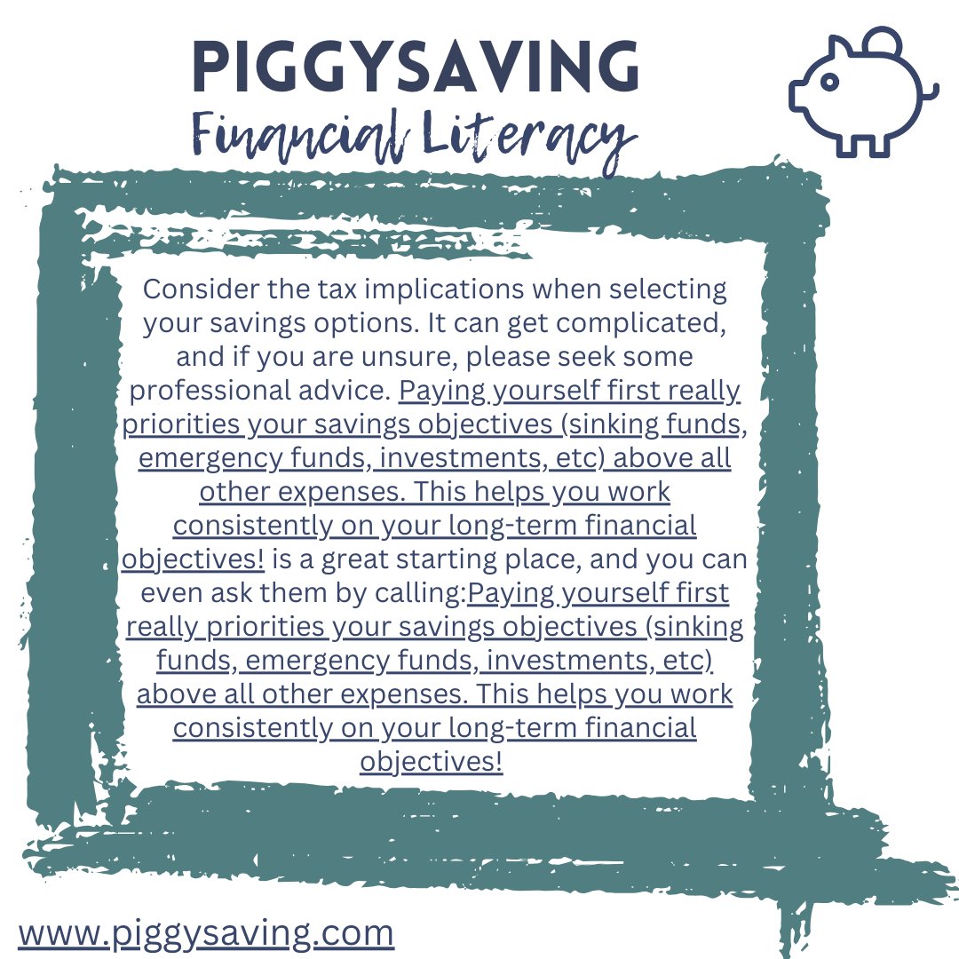 piggysaving's tweet photo. Consider the tax implications when selecting your savings options.  It can get complicated, please seek some professional advice.  https://t.co/AdaD6Kfy3C is a great starting place, and contact: calling:https://t.co/RYrRWtk5Oc #savingoptions #taximplications #financialliteracy https://t.co/HuiWIvD8up