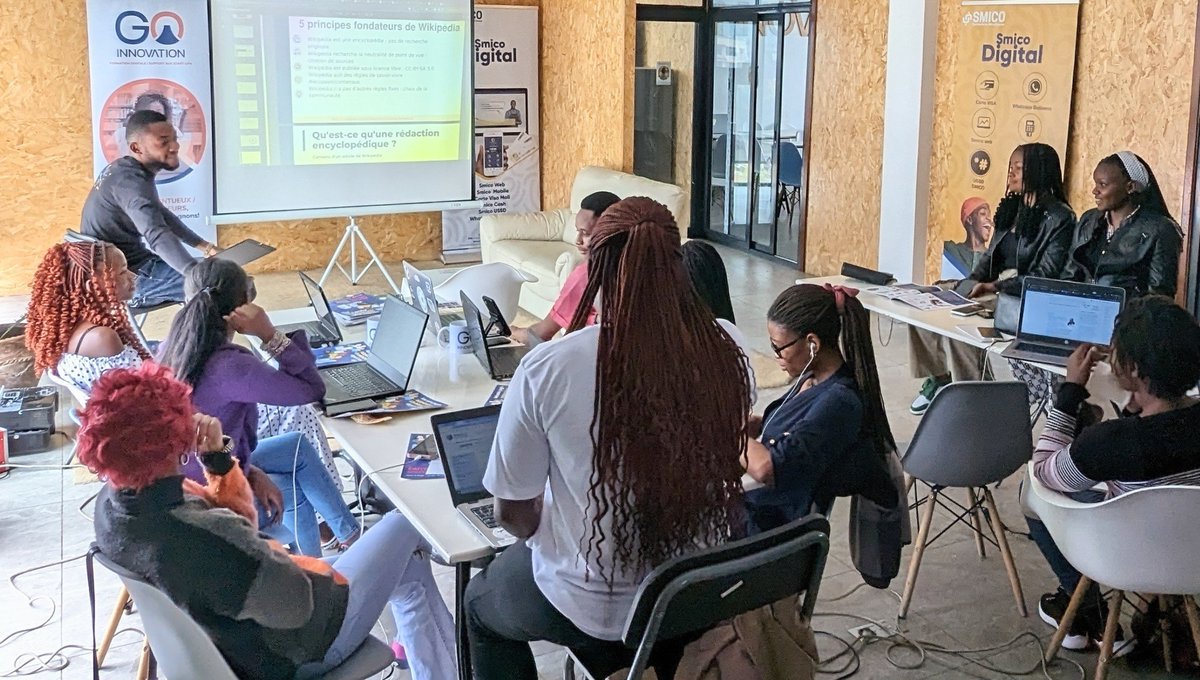 Samedi 11 novembre 2023, nous avons participé à un atelier d'amélioration des ébauches de femmes congolaisessur <a href="/Wikipedia_fr/">Wikipédia en français</a> organisé par @WRdcongo en collaboration avec <a href="/lessanspagEs/">les sans pagEs 💪🏾🧙‍♀️🏳️‍🌈</a>. <a href="/WikiFranca/">WikiFranca</a> <a href="/WikiVibrance/">WikiVibrance</a>
 <a href="/NasibuEl/">Valentin Nas</a> <a href="/abelmbula/">Abel LIFAEFI MBULA</a>
<a href="/LydieKahambu/">Lydie kahambu</a> 
<a href="/Michelinekagho1/">MICHELINE KAGHOMA</a>