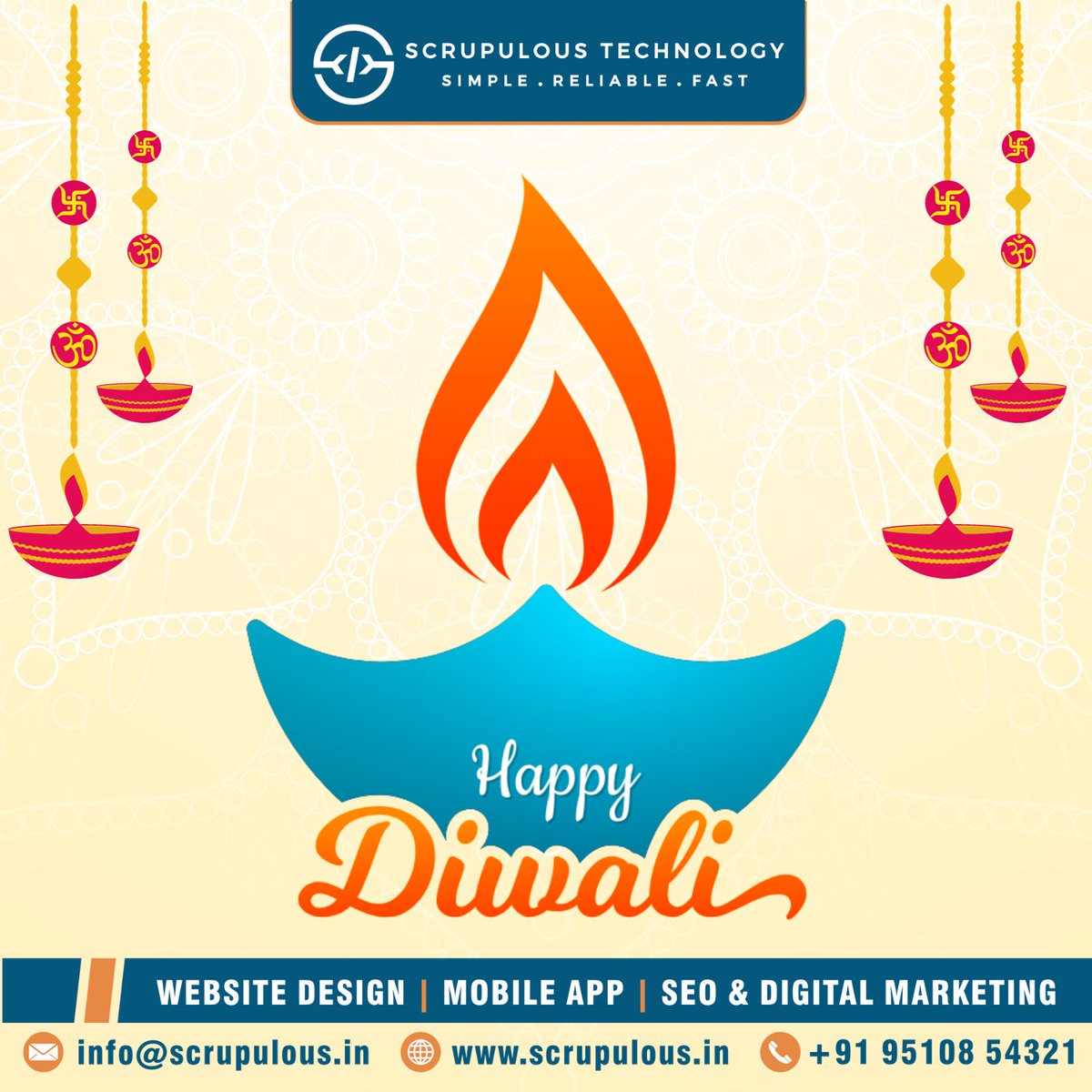ScrupulousTech's tweet image. Wishing everyone a sparkling Diwali filled with joy, love, and light! May this festival of lights illuminate your life with happiness and prosperity. 🪔✨ 

#HappyDiwali #FestivalOfLights #DiwaliCelebration #JoyfulMoments #SpreadLoveAndLight