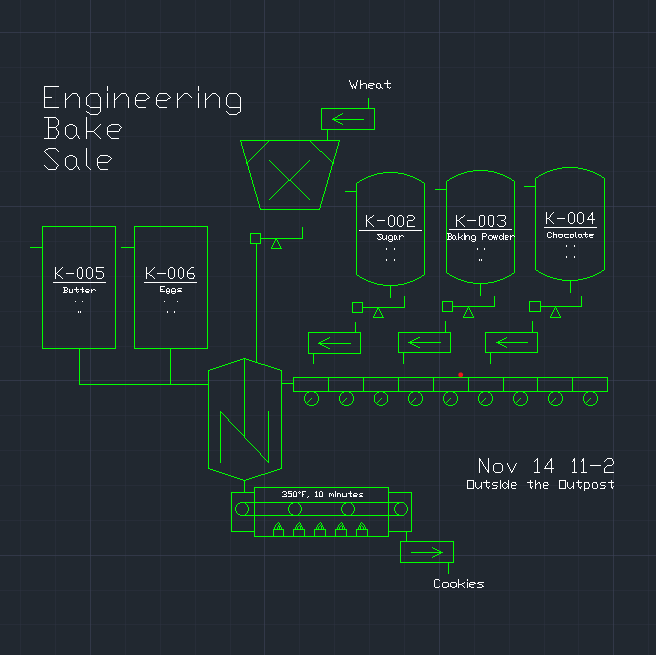LakeheadESS's tweet photo. The ESS is holding a bake sale to raise money for the Ontario Engineering Competition on Tuesday, Nov. 14 from 11AM till 2PM. Find us next to the Outpost. 

There's always time for snacks (even if you're swamped). Don't forget AGM will take place that evening, too. https://t.co/dxff2wNtl7