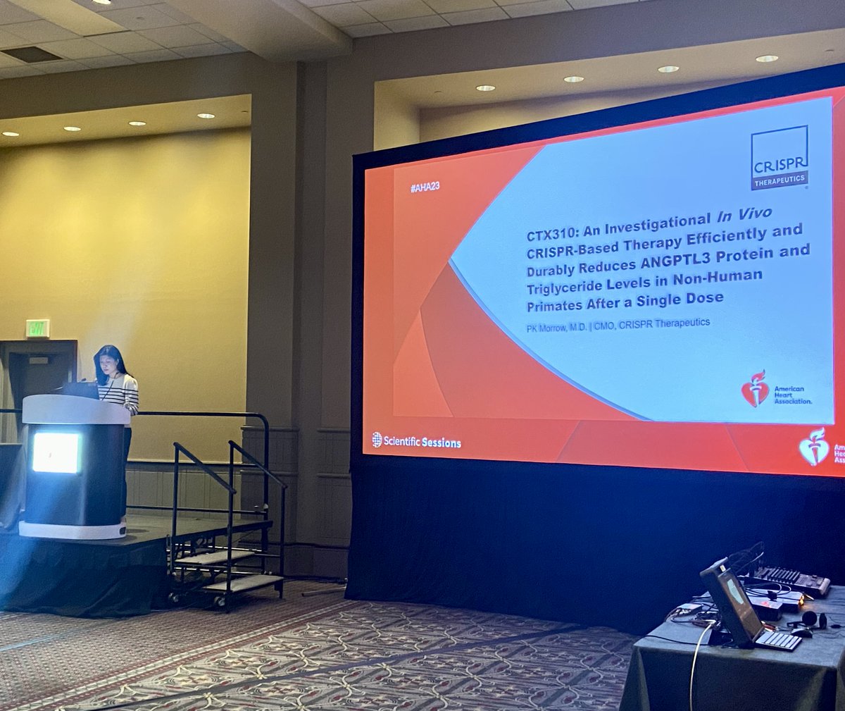 It was an exciting day as Dr. PK Morrow, our Chief Medical Officer, presented preclinical data on our investigational programs for the treatment of cardiovascular disease in two oral sessions at the @American_Heart Scientific Sessions. Learn more: bit.ly/47oCkLX #AHA23