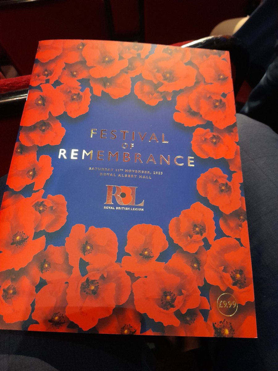 All set for the RBL Festival of Remembrance at the Royal Albert Hall