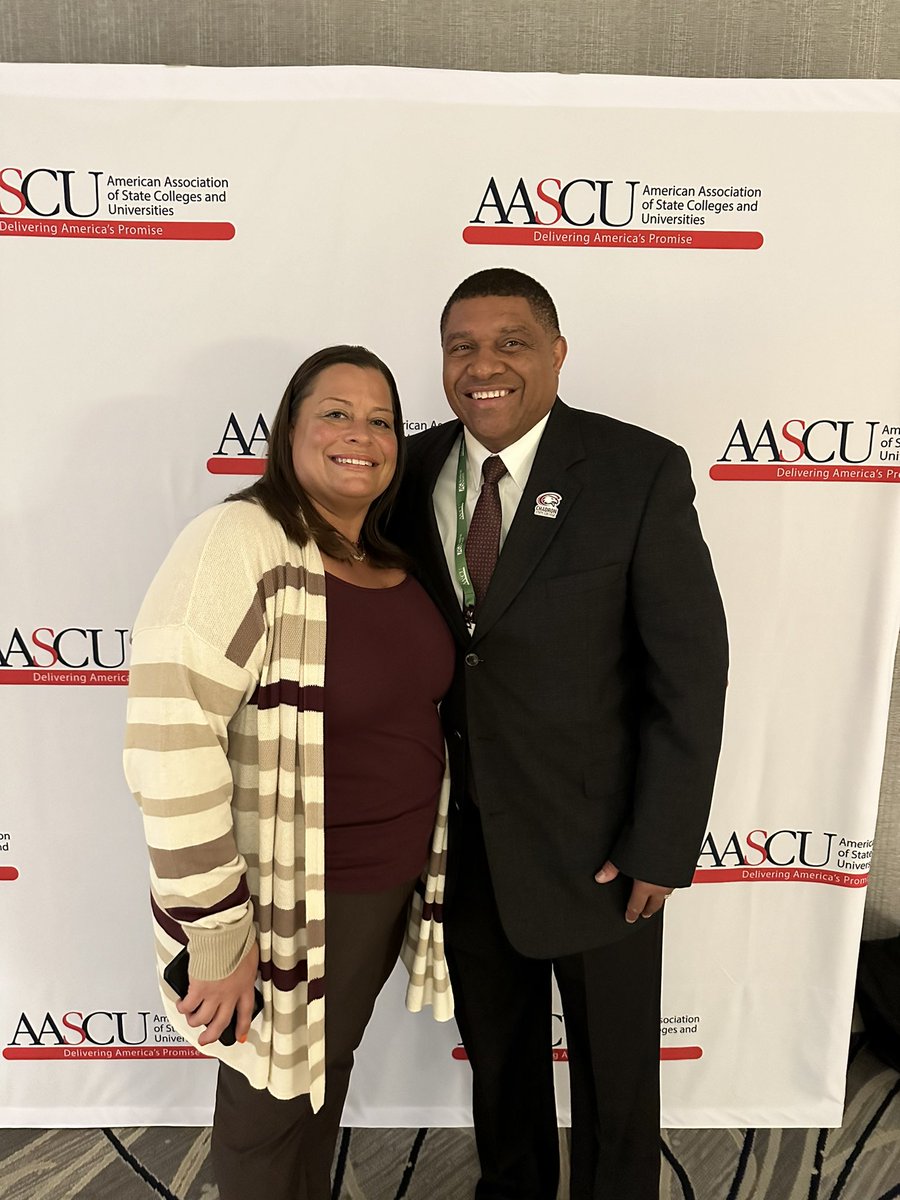 Recently, I have been representing @chadronstatecollege at the national level. Last week, I had the opportunity to attend annual conference of @AASCU and be a panelist guest at American Academic Leadership Institute. Soar Eagles!