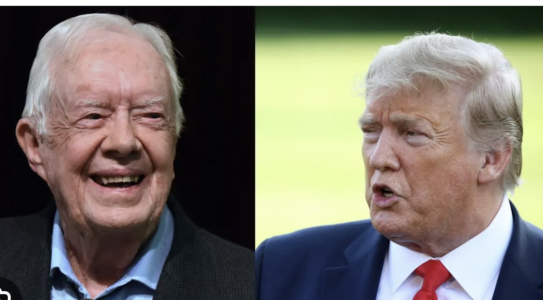 AZ_Brittney's tweet image. Jimmy Carter says four more years of Trump would be a “disaster!”

Do you agree with him? 🤚❤️