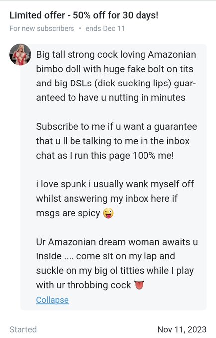 🛑 New promotion 🛑  https://t.co/qNfyszBIWU   50% off for next 20 subs only!   Hurry 💦 https://t.co/B<a href="/tag/boobs"class="tags"><span>#boobs</span></a><a href="/tag/bigtits"class="tags"><span>#bigtits</span></a><a href="/tag/faketits"class="tags"><span>#faketits</span></a>