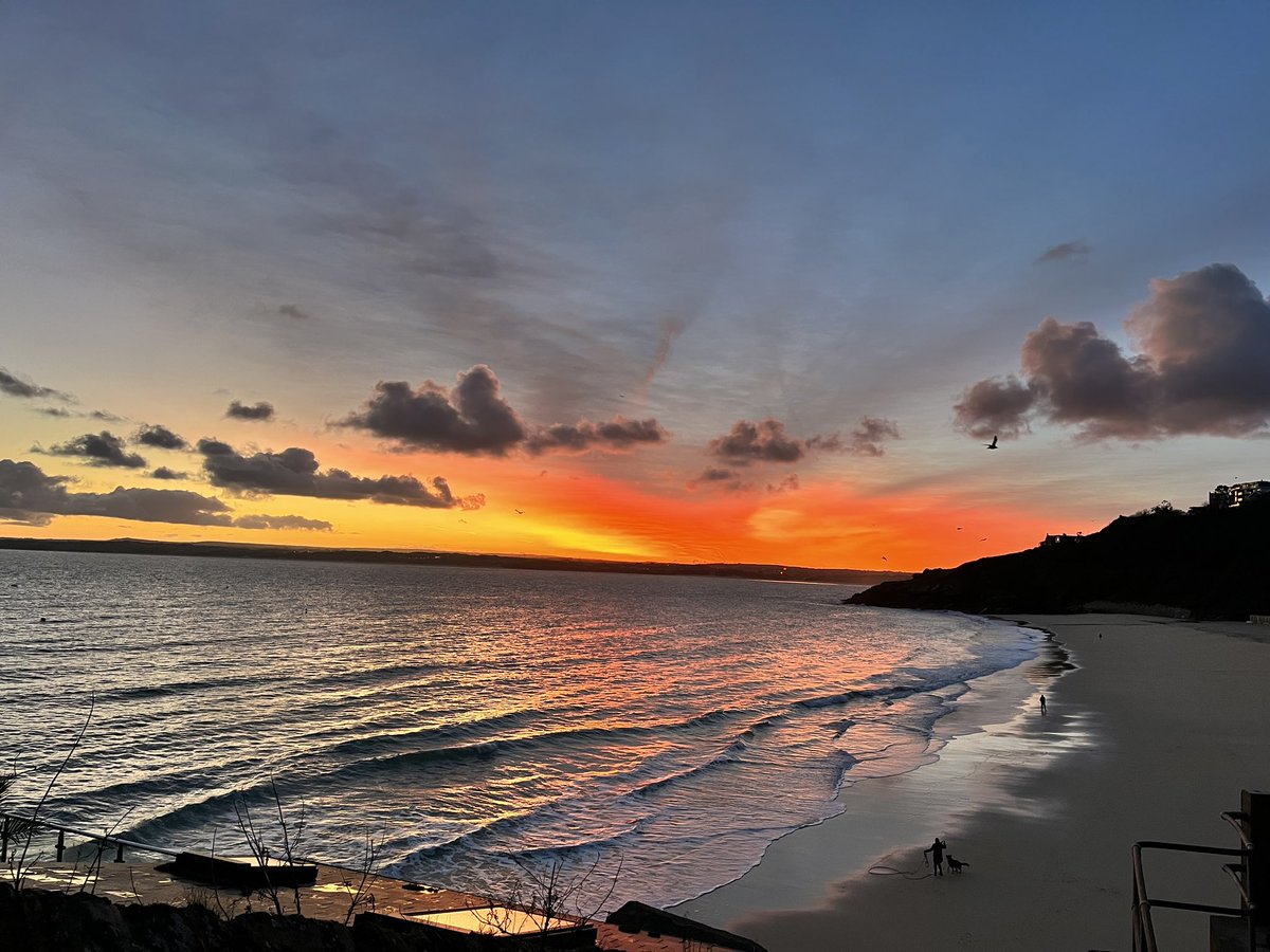 Porthminster sunrise this morning