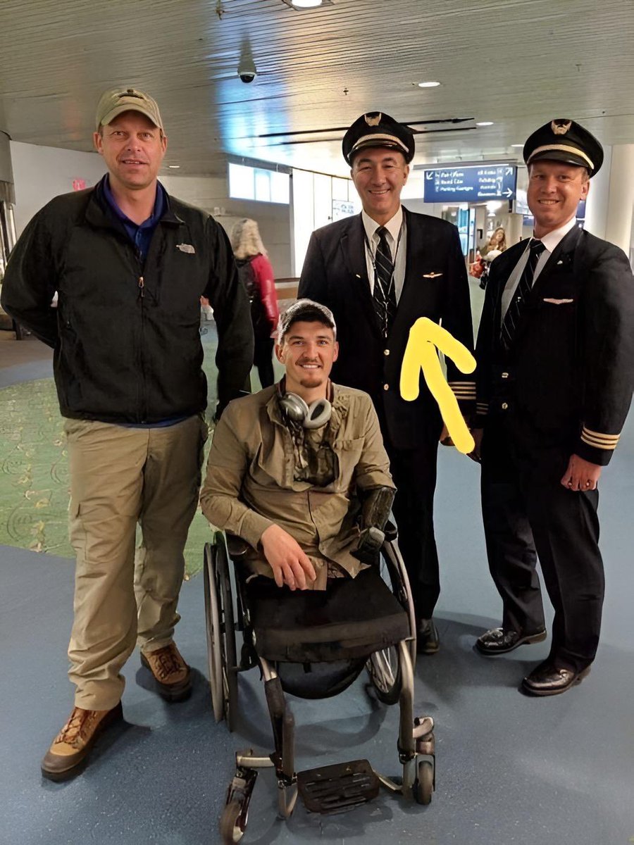 What are the odds? This story gave me goosebumps: 'The pilot was standing around as I got out of my wheelchair to board my flight to Portland. He followed me and the flight attendant who volunteered to carry my bag. As I flung myself into my seat, he quickly asks, 'were you in…
