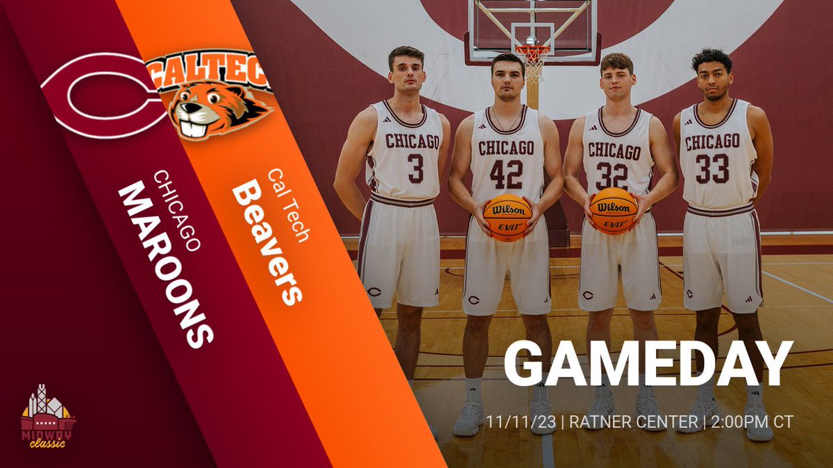 Gameday! 

🆚 Cal Tech
⏰ 2PM CT
📍 Ratner Center

#MaroonPride