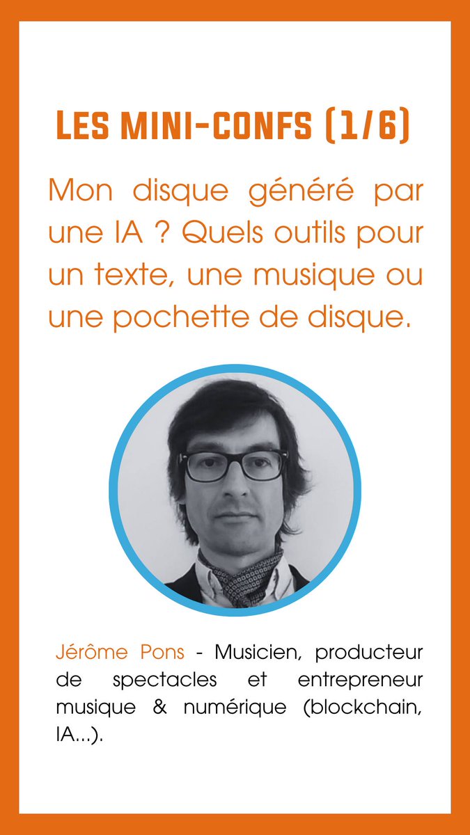 Ravi et impatient d'intervenir sur les intelligences artificielles (génératives) appliquées à la création musicale ! Ça se passe à Ivry le 18 novembre prochain !
#AI #GenerativeAI #LLM #GAN #MusicCreation #MusicProduction 
jimifestivaldemarne.org/salon/