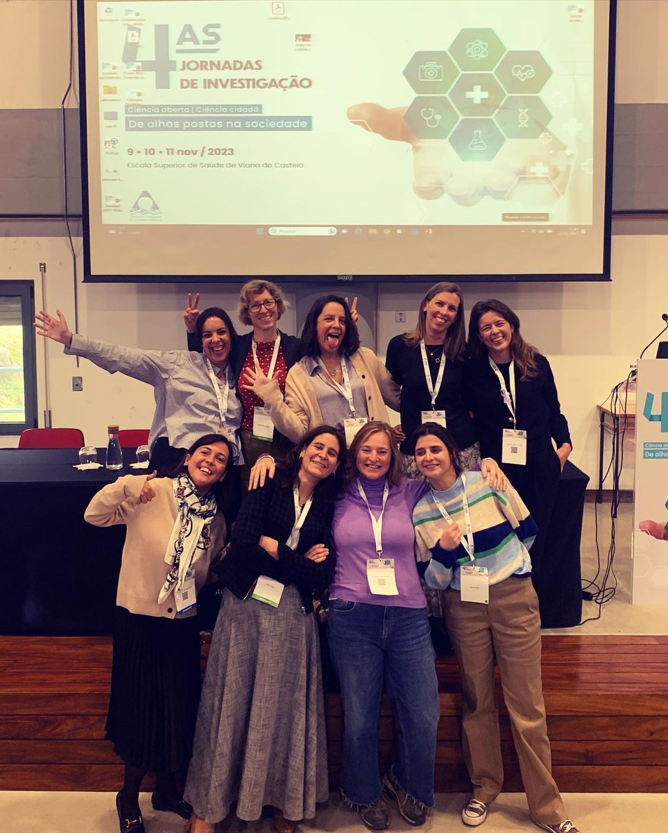 Some of our research group on palliative, end of life and bereavement care at the <a href="/APCPaliativos/">APCP</a> conference in 🇵🇹. Dream team, both serious and fun! 🤩💃🏻 #eolinplace #eunavigate #palliativecare #eol

<a href="/UnivdeCoimbra/">Universidade de Coimbra</a> <a href="/befmuc/">FMUC - Faculdade de Medicina da U Coimbra</a> <a href="/iCBR_FMUC/">iCBR-FMUC</a> <a href="/EAPCvzw/">EAPC VZW</a>