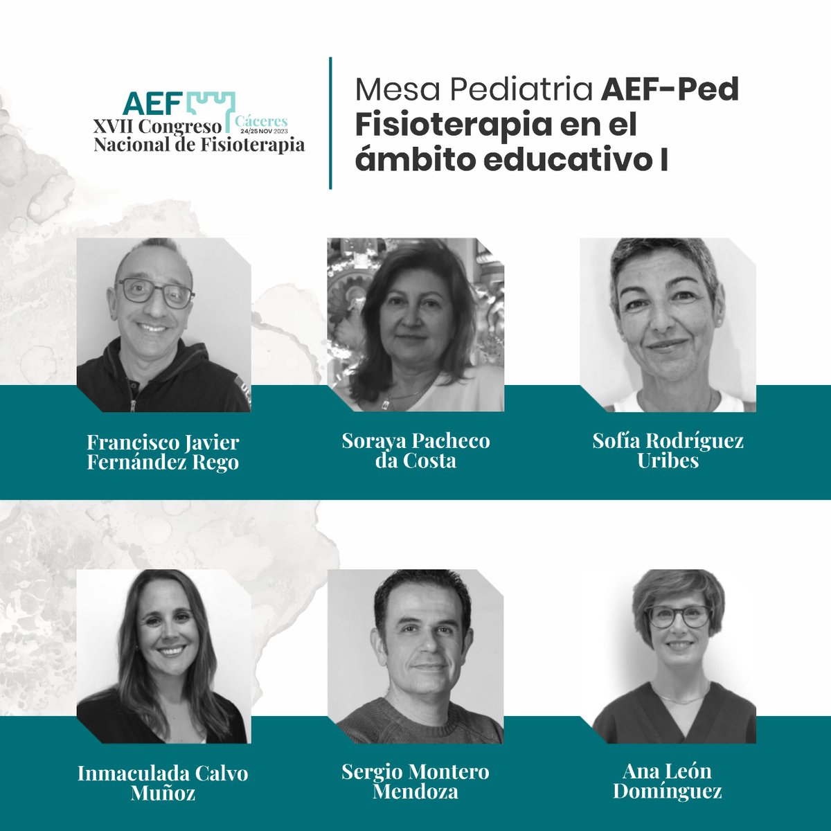 Mesa Pediatría AEF-Ped: Fisioterapia en el ámbito educativo I
Con Francisco Javier Fernández Rego, <a href="/SorayaPacheco67/">Soraya Pacheco</a>, Sofía Rodríguez Uribes, <a href="/INMA57252853/">INMA CALVO MUÑOZ</a>,
Sergio Montero Mendoza y <a href="/Aniralaion/">Ana León</a>

#congresoaef2023 #AEF #congresonacionaldefisioterapia #pediatria #AEFPed