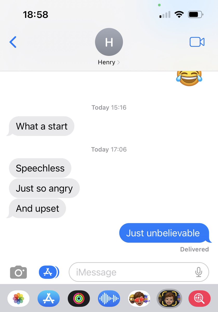 NJK20171's tweet image. Summary of today’s game via text with my 19 year old #readingfc #whenwillitend?