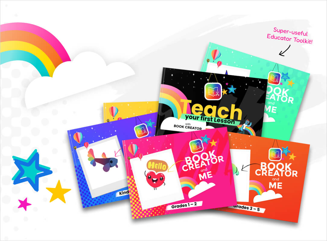 BookCreatorApp's tweet image. We&apos;ve created some READY-TO-GO resources that can be used to introduce Book Creator to students for the first time 🌈

&apos;Teach Your First Lesson&apos; book with lesson plans for each template
K-12 templates with video instructions &amp;amp; audio tooltips

Get yours at hubs.la/Q0289X6D0