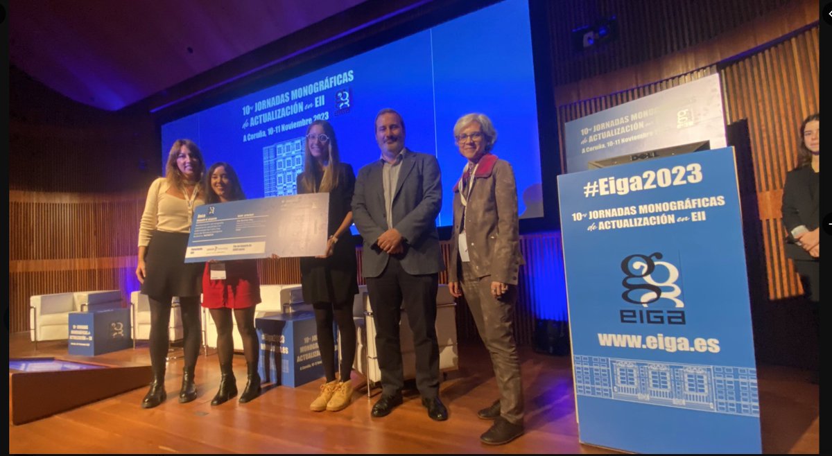 EIGA (@eigaeii) on Twitter photo #Eiga2023 
La primera #becaEIGA, entregada hoy en la clausura de las 10as jornadas, para:
Proyecto sobre monitorización ecográfica de respuesta a terapéutica avanzada en EC.
Enhorabuena <a href="/IriaBaston/">Iria</a> de <a href="/gastrochus/">Gastro SANTIAGO</a> 👏 #Eiga2023 
La primera #becaEIGA, entregada hoy en la clausura de las 10as jornadas, para:
Proyecto sobre monitorización ecográfica de respuesta a terapéutica avanzada en EC.
Enhorabuena <a href="/IriaBaston/">Iria</a> de <a href="/gastrochus/">Gastro SANTIAGO</a> 👏