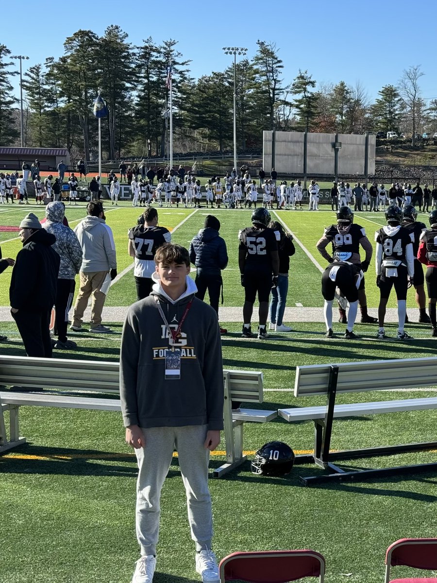 I had a great day today visiting Franklin Pierce University. Thank you <a href="/ZBrehmeyer/">Zach Brehmeyer</a>, <a href="/Coach_GAS/">Russell Gaskamp</a> <a href="/CoachJT_Hiscoe/">JT Hiscoe</a>, and <a href="/CoachZMcBride/">Zach Mc Bride</a> for having me. <a href="/Ravens_FB/">Franklin Pierce Football</a>