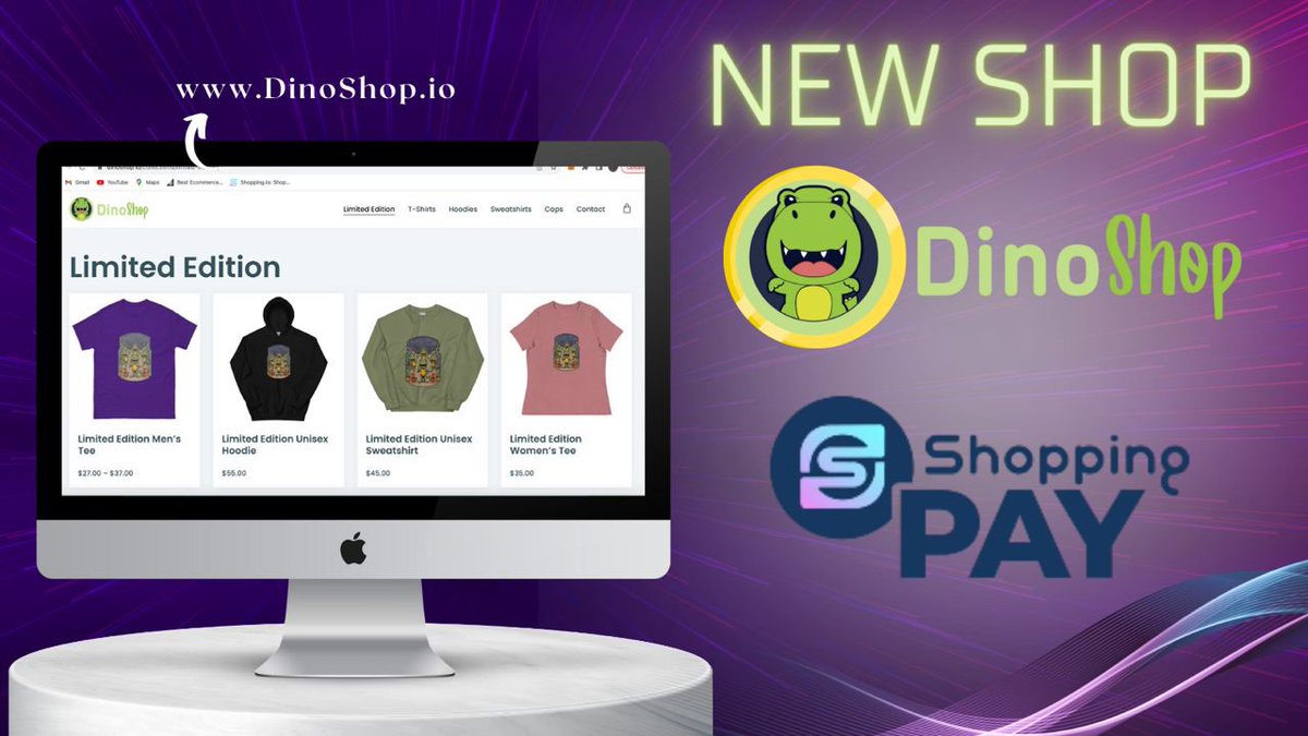 Shopping.io (@shopping_io) on Twitter photo ๐ฆWe're excited to announce the integration of Shopping Pay on DinoShop.io ๐๏ธ
Now you can enjoy an exclusive <a href="/DinoLFG/">Dino LFG Official ๐ฆ</a> merchandiseโfrom T-shirts to hoodies๐คโand pay seamlessly with $DINO and various cryptocurrencies.
Let's Go Shopping on #DINOSHOP ๐ช
#DINO ๐ฆWe're excited to announce the integration of Shopping Pay on DinoShop.io ๐๏ธ
Now you can enjoy an exclusive <a href="/DinoLFG/">Dino LFG Official ๐ฆ</a> merchandiseโfrom T-shirts to hoodies๐คโand pay seamlessly with $DINO and various cryptocurrencies.
Let's Go Shopping on #DINOSHOP ๐ช
#DINO