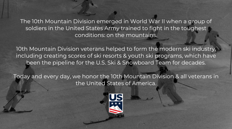 To the 10th Mountain Division &amp; all veterans, we salute you. Thank you for protecting our freedom 🇺🇸