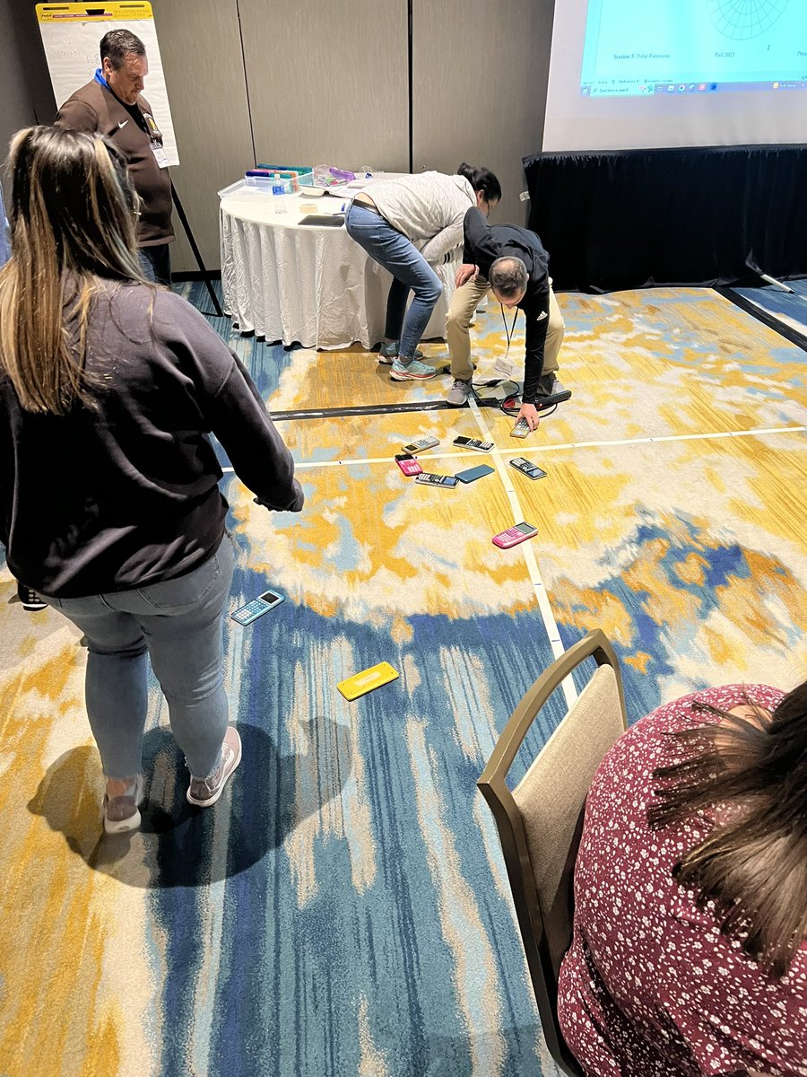 Loved learning from the amazing @passwaterb this weekend!  Creative way to have students learn about Polar graphs!  @AdvanceKentucky @artimm2 #FallForum @KyDeptofEd