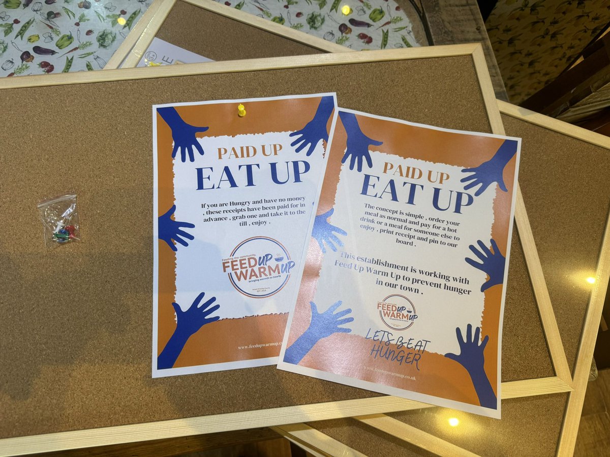 PAID UP EAT UP . . Launched 3 days ago with 1 business signed up , now we have over 20 signed and ready to go , pay it forward and let’s beat hunger #beatinghunger #paidup #eatup #payitforward #payinadvance #foodpoverty #charity #givingback #newproject #smallcharity