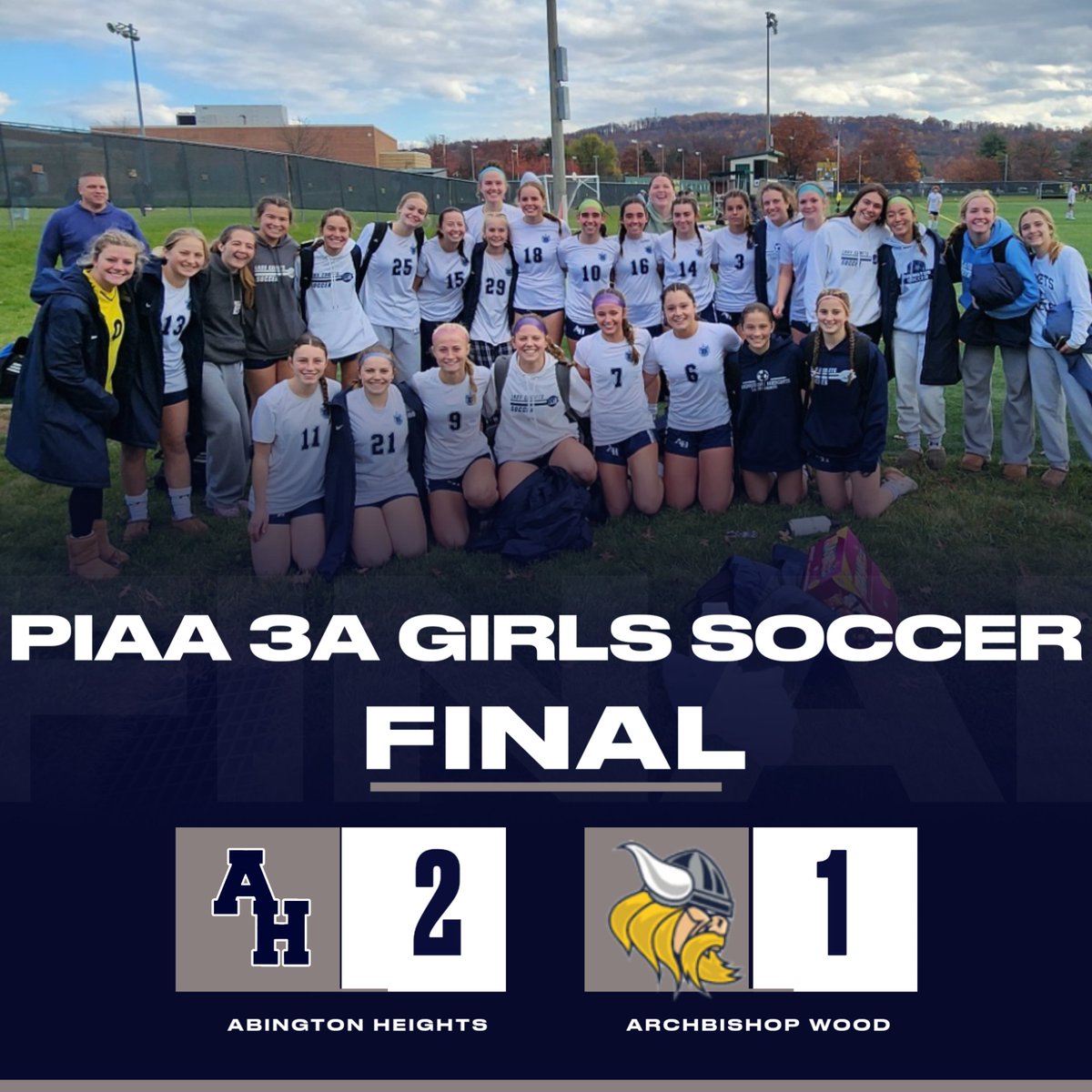 COMETS WIN!!!

AH Comets toughed out a 2-1 win today against a gritty Archbishop Wood team to advance to the PIAA 3A Girls Soccer Semifinals on Tuesday, November 14th!

Time, location and opponent are TBD.

Let's #GoComets☄️ We are #CometProud of you!!!